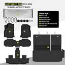 All Weather TPE Floor Mat Set for 2019-2026 Subaru Ascent 7 Seats | Trunk Mat with Backrest Mat & Cargo Net for Subaru Ascent Floor Liner Accessories