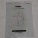 TribeSigns 2-Drawer Nightstand, Modern Bedside Table with Open Storage