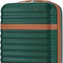 Kono Airline Approved Carry On Luggage 22x14x9 inches, with TSA Lock, 20 Inch Expandable Lightweight Hardshell Suitcase (Green, Suitable for 1-3 Days of Travel)