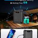 SHIDU 30W Voice Amplifier with Wireless Microphone, IPX6 Waterproof Amplifier Wireless & Wired Microphone Bluetooth Speaker Personal Megaphone for Teachers Meeting Speech Outdoors-M1000