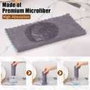 Mordimy 24 Pack Kitchen Cloths Dish Towels (10" x 10", Grey & Green), Super Soft and Absorbent Dish Cloths, Coral Velvet Microfiber Cleaning Cloth, Nonstick Oil Fast Dry Dishcloths