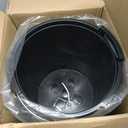 SAROSORA Large Round Self Watering Planter Pot 12.5'' 2-Pack for Home Garden Patio Tall Tree(White 2-Pack)