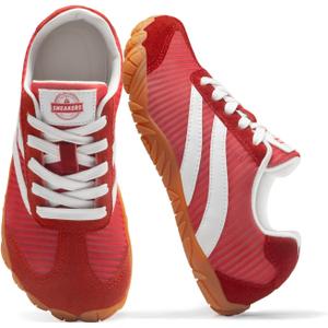 Barefoot Shoes Women Men - Wide Toe Box Sneakers Women Casual Tennis Shoe | Zero Drop Minimalist Trainers Hiking Walking Shoes | Lightweight Breathable Non-Slip Comfortable Fashion Sneakers Footwear (Red) 8-8.5 Women/6.5-7 Men