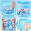 Ice Cube Stress Balls - 2Pack Sensory Squishy Toys for Kids and Adults Anxiety Relief - Funny Fidget Stress Balls Squishy Stress Calming Toys for Autism & ADHD Children (2Pack Ice Cube)