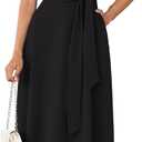 GRACE KARIN Work Dresses for Women 2025 Summer Business Casual Outfit Black Dresses for Women, Medium