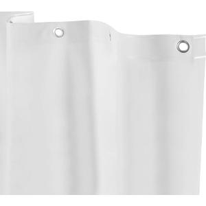 Kenney MB61158 Microban Protected Medium Weight 4.8 Gauge Waterproof PEVA Shower Curtain Liner with Rust-Resistant Metal Grommets and Weighted Magnetic Hem for Bathroom, 70" W x 72" H, Frosted, 1-Pack