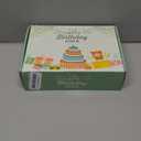 102 Pack Happy Birthday Cards Bulk Box Set with Envelopes 4 x 6 inch, Blank Inside, 6 Designs for Students, Work, Office, Colorful Ombre Font (Plus 102 Pack Envelopes)