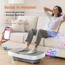 Vibration Plate Exercise Machine, Vibrating Plate for Lymphatic Drainage, Shake Plate Whole Body Vibration Plate Platform, Fitness Equipment for Weight Loss Fat Burner for Women Men