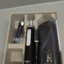 Oral-B iO Deep Clean Rechargeable Electric Powered Toothbrush, Black with iO Series 3 Limited, 2 Brush Heads and Travel Case - Pressure Sensor to Protect Gums - 3 Cleaning Settings - 2 Minute Timer (1 Count (Pack of 1))