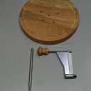 Cheese Curler Wheel with Wooden Board  Ideal Cheese Slicer Tool for Charcuterie Boards, Wine Evenings, Dinner Gatherings, Creates Perfect Petals and Curls