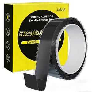 LMJIA Clear Nano Double Sided Tape, Heavy Duty Mounting Tape Holds 15 lbs, Wavy Edge Easy Peel, Removable & Waterproof Adhesive, No Residue Wall Tape for Home Office Car Outdoor Decor33 FT