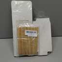 Ocmoiy 30 Pack Candy Apple Boxes with Sticks, 4" x 4" x 4" Kraft Caramel Apple Gift Box with Clear Window for Wedding, Party (White)