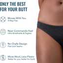 Women's Merino Hipster Brief By Woolly | RWS Certified | Soft, Breathable, Seattle Designed (Black)