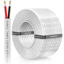 NAOEVO 10 Gauge Marine Wire Duplex, 10 AWG Stranded PVC Marine Electrical Wire, Waterproof/Corrosion Resistant/Tinned Copper Electrical Cable for Boat/Automotive/RV/Solar (60FT)