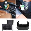 Aunginsy Center Console Cup Holder Kit Compatible with Ford Maverick 2024 2023 2022 Truck Central Control Organizer Tray Front Rear Row Dual Cup Holder Insert Expander Storage Box with Mat Accessories