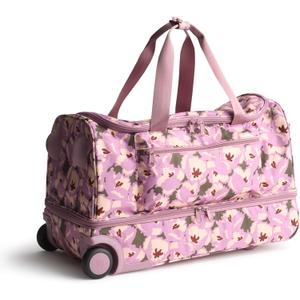Women's Adair Rolling Duffel Travel (Curly Tulips Purple)