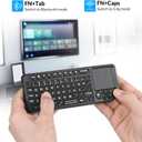 Rii Mini Keyboard with Touchpad,Bluetooth Keyboard Backlit,Handheld Wireless Keyboard for Smart TV,Android TV Box,Fire TV Stick,HTPC,Projector,PC,Smartphone,Office,Home