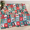 Gogreen Cozy Printed Throw Christmas Collection Blanket - 300 GSM Fleece Throw Size Blanket for Home Decoration, Ultra Soft (Throw - 50" x 60")