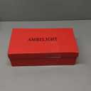 AMBELIGHT Women's Pumps Closed Pointed Toe High Heels Classic Slip On Pumps Sexy Patent Leather Stiletto Heels 3 Inch Wedding Bride Formal Dress Heel Shoes for Women, 8.5