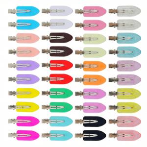 Creaseless Hair Clips for Women Styling 40Pcs Getting Ready No Crease Hair Clips for Bangs Setting No Bend Dent Makeup Clip Application Skincare Clip (Multicolor)