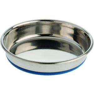 Our Pets DuraPet Stainless Steel Non-Slip (Cat Food Bowl or Water Bowl) (Holds up to 1 Cup of Wet or Dry Food) Easy to Clean