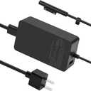 Surface Charger, 44W Power Supply Adapter for Microsoft Surface Pro 3/4/5/6/7, Surface Laptop, Surface Book, Surface Go, Surface Laptop Go, with 6.2 Ft Power Cord