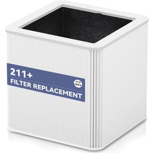 1 Pack 211+AUTO Replacement Filter Compatible with Blue Pure 211+ Air Purifier,2-in-1 H13 True Filter with Activated Carbon Filter