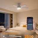 42 Inch Low Profile Ceiling Fan with Light and Remote, Black