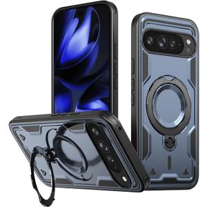 Magnetic Case for Google Pixel 10 Pro XL Case with Stand Blue TH
