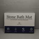 Ultra Absorbent Stone Bathroom Mat - Super Absorbent - Non-Slip & Fast Drying Bathroom Mat - Diatomaceous Earth Shower Mat & Smaller Dish Mat or Bathroom Caddy Stone Mat Included (23.6 x 14.5)