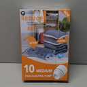 10 Medimu Vacuum Storage Bags with Electric Pump, Plastic Packaging Bags,Space Saver Sealer Compression Bags for Blankets, Comforters, Pillows, Clothes Storage