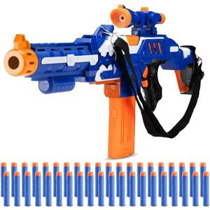 Automatic Toy Foam Blasters Kids - Electric Soft Dart Launcher Set with Scope and Shoulder Strap - Premium Blaster Toys Playset for Boys, Girls, Kids, and Adults - Includes 40 Soft Darts New Version