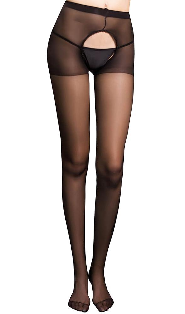 Women's Sexy Hollow Lingerie Smooth Stockings,high waist bag hips stockings