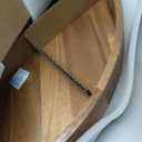 Wooden Serving Tray with Handles 22 Inch Extra Large Round Ottoman Tray Acacia Large Wood Trays Ottoman Living Room Wooden Trays