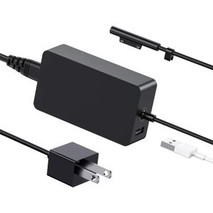 102W Microsoft Surface Book Charger, 15V 6.33A Power Supply for Surface Book 3/2/1, Surface Laptop 5/4/3/2, Surface Pro X/9/8/7/6/5th/4/3/2, Surface Go 3/2