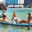 11'6" x 35" Extra Wide Inflatable Paddle Board for Adults, 450 lb Capacity Wide Stable Stand Up Paddle Board, 23 Person SUP, Heavy Duty 22 PSI, US Fin, Kayak D Rings, Large Stable Paddleboard