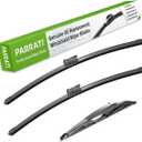 PARRATI High Performance Premium All-Season Automotive Windshield Wipers with Rear Wiper Blades Replacement for 2016-2023 Toyota Prius,Easy DIY Install 28"+16"+16" (Set of 3)