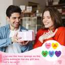 300 Pcs Valentine's Day Heart Vase Fillers 5 Colors Valentines Day Decorations Valentines Decor Conversation Hearts Vase Filler Set Foam Sponge Decor for Valentine Wedding Home Table(Colorful)
