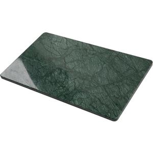 Natural Medium Green Marble Pastry and Cutting Board, 12x20x0.6 Inch, Heavy for Dough Chocolate, Pack of 1