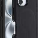 Defender Case for iPhone 16 Phone Case Includes Belt Clip Holster Compatible with Samsung Black