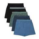Hanes Ultimate Hanes Originals Ultimate Supersoft Boys' Boxer Brief Underwear, Assorted, 5-Pack Size S