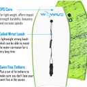 WOOWAVE Bodyboard 41-inch Super Lightweight Body Board with Coiled Wrist Leash, Swim Fin Tethers, EPS Core and Slick Bottom, Perfect Surfing for Kids Teens and Adults