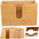 Zerodeko Wall Mounted Tissue Box Holder Bathroom Napkin Holder Easy Access Tissue Box Child-Friendly Design Stylish Wooden Dispenser