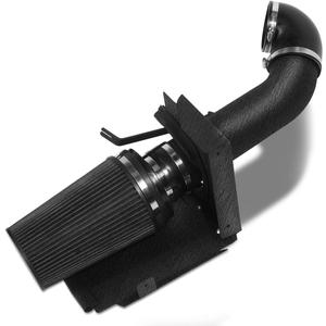 MOOSUN 4 inch Cold Air Intake Black Tube + Heat Shield for 1999-2006 GMC/Chevy V8 4.8L/5.3L/6.0L Silverado 1500/2500/3500 Black