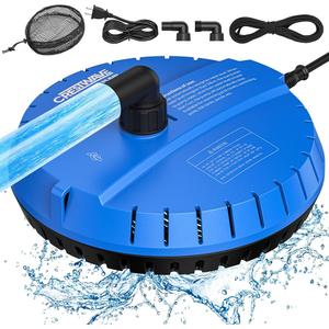 Crestwave Automatic Pool Cover Pump, 115V Submersible Pool Drain Pump with 25ft Power Cord and Adapters, Effortless Water Removal for Pool