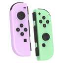 Switch Controller Set with 4-Slot Charging Dock,Replacement for Switch,OLED,Lite,Wireless Remote with Vibration,Motion Control,Screenshot,Gyro,Wake-Up,Anti-Slip grip/Joystick,L R Gamepad,Purple Green