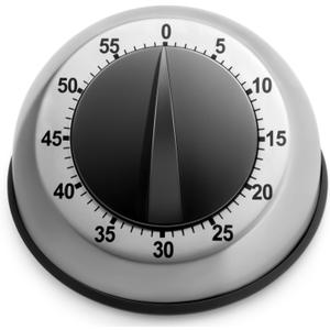 Kitchen Timer for Cooking, Chef Cooking Magnetic Timer - No Batteries Required - Loud Alarm, Mechanical Desk Manual Timers - Magnetic Clock Backing, Countdown Reminder - Stainless Steel Body