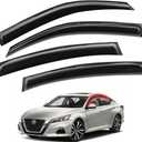 Window Visors Rain Guards FIT 2019, 2020, 2021 Nissan Altima  Side Window Deflectors, Front and Rear Sun/Rain Guards, Smoke Tape-On Vent Shades, 4PCS Set