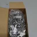 Zonon 100 Pcs Christmas Light Clips Metal Gutter Hooks for Outdoor Xmas Hangers for Shingles Roof Seasonal Lighting Gutter Clips Hanging Festival Xmas Outside Decoration