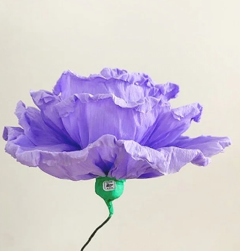 LJIEHouse Purple Large Paper Flowers  Giant Paper Flowers 5.77FT Life Size Flowers Wedding Decorations for Birthday Party Outdoor Banquet Event Home Backdrop Decor